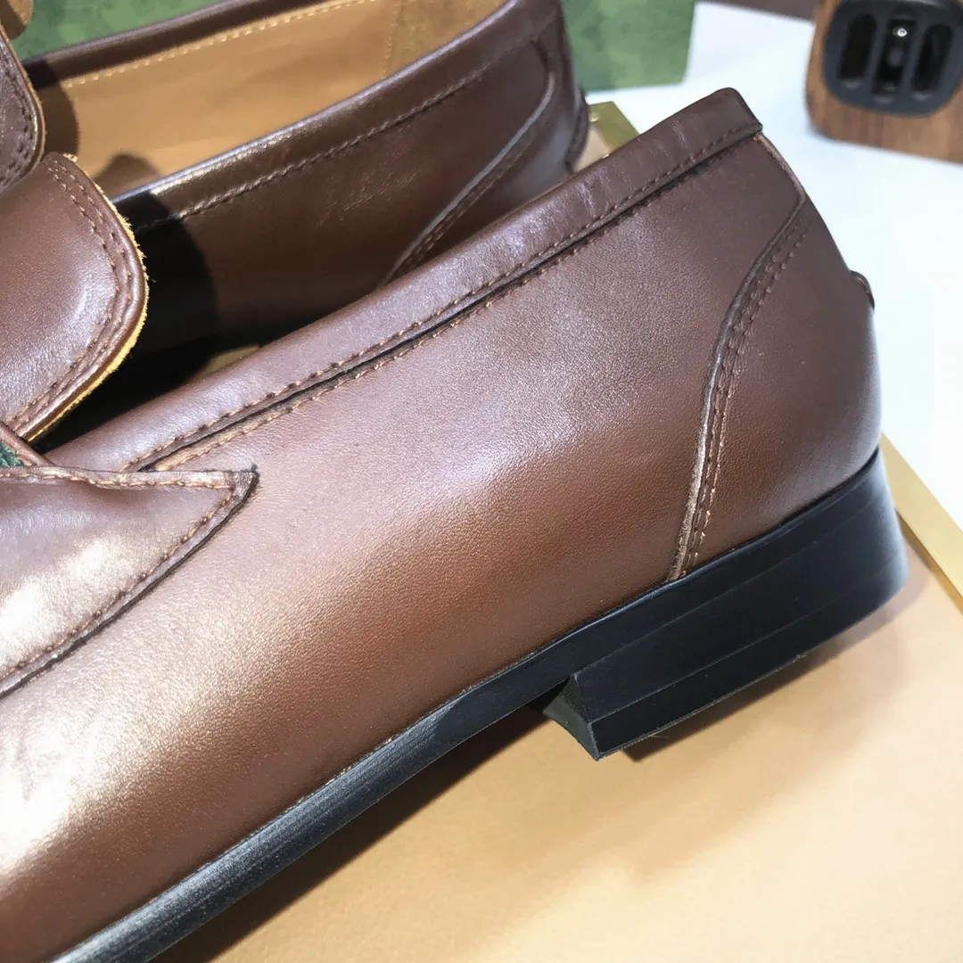 Men's shoes 💰580💰[GUCCI—Gucci] The latest high-end version of Gucci. Official website new model. Available at the same time at counters, the uppers are made of original cowhide imported from Italy/matched with the original special material splicing design concept; "highlight, high-end, grade, extravagance" and exquisite workmanship (original mesh fabric) sole: original factory special outsole size (38-45) (custom-made 45 non-returnable)